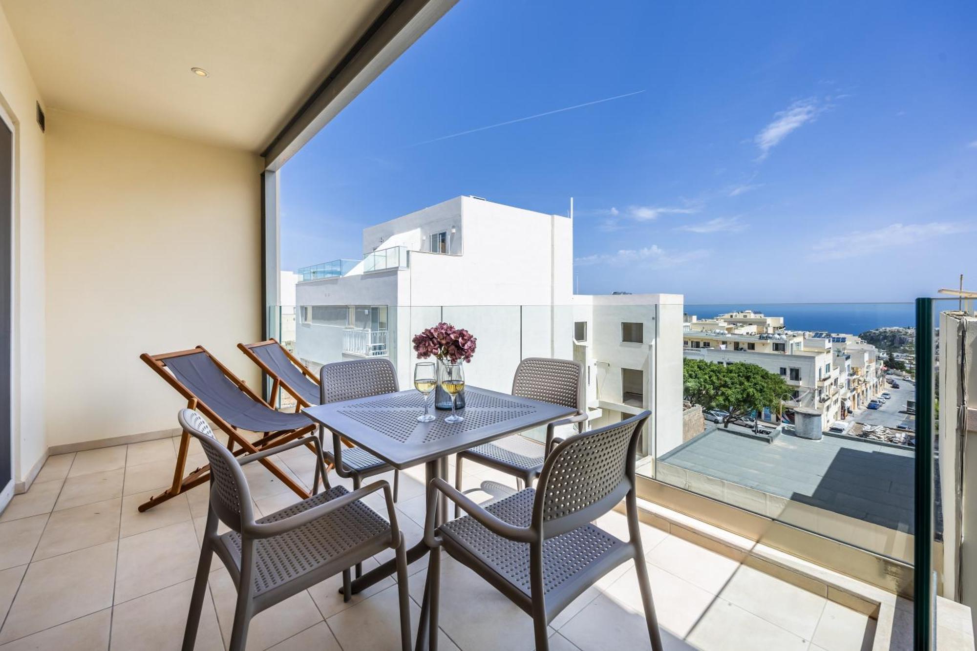 Fl5 Thelodge Amazing Views W Terrace By Homely Mellieħa Esterno foto